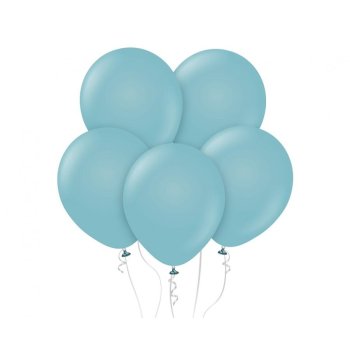 Ballon 30 cm 10 Stück - pastell azurblau