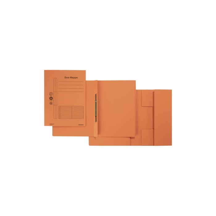 Donau Combamappe "Duo" rýchloviazač na dokumenty A4 - kartónový - oranžový
