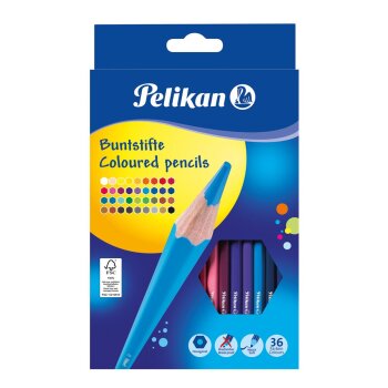 Pelikan Buntstifte Standard, sechseckig, 36er Kartonetui