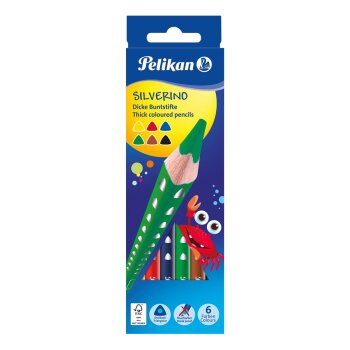Pelikan SILVERINO - trojhranné farbičky -...