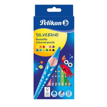 Pelikan SILVERINO - trojhranné farbičky -...