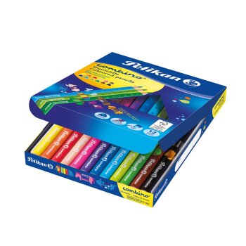 Pelikan combino trojhranné farbičky - 12 ks v...