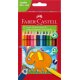 FABER-CASTELL Dreikant-Buntstifte Jumbo, 12er Etui
