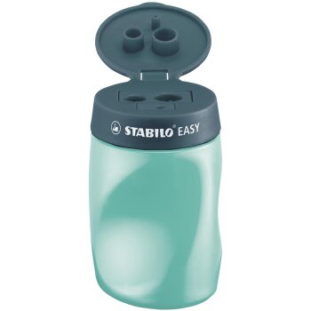 Ergonomischer Dosen-Spitzer für Rechtshänder - STABILO EASYsharpener - 3 in 1 - petrol
