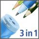 STABILO EASYsharpener 3v1 - ergonomické strúhadlo pre pravákov - oranžové