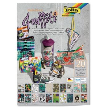 folia Motivblock "Graffiti", 240 x 340 mm, 20...