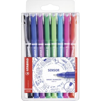 Fineliner mit gefederter Spitze - STABILO SENSOR F - fein...