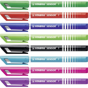 Fineliner mit gefederter Spitze - STABILO SENSOR F - fein...