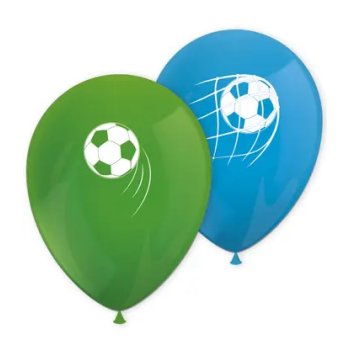 Ballon 28 cm 8 Stück - Soccer Fans