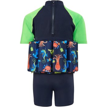 Konfidence Badeanzug Float Suit marineblau/grün mit...
