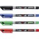 STABILO - Write-4-all - permanentný popisovač - veľmi jemný (S) hrot 0,4mm - 4 ks v balení - modrá, červená, zelená, čierna