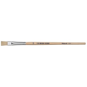 Pelikan Borstenpinsel 613 F, Gr. 14, unlackierter Holzstiel