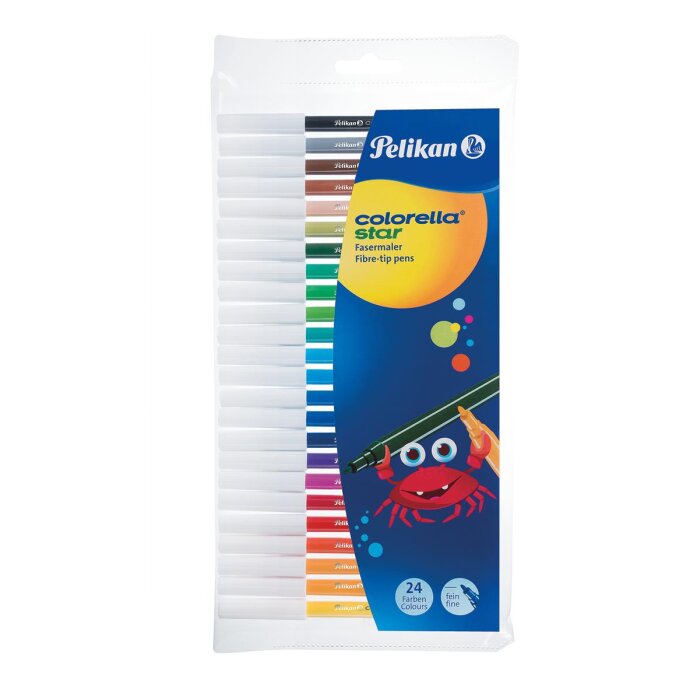 Pelikan Fasermaler Colorella Star, rund, 24er Etui