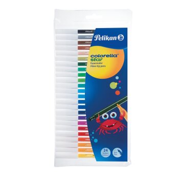 Pelikan colorella star fixky - 24 rôznych farieb