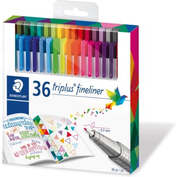 STAEDTLER 334 triplus fineliner - Brilliant Colours - 36...