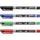 STABILO - Write-4-all - permanentný popisovač - stredný (M) hrot - 4 ks v balení - modrá, červená, zelená, čierna