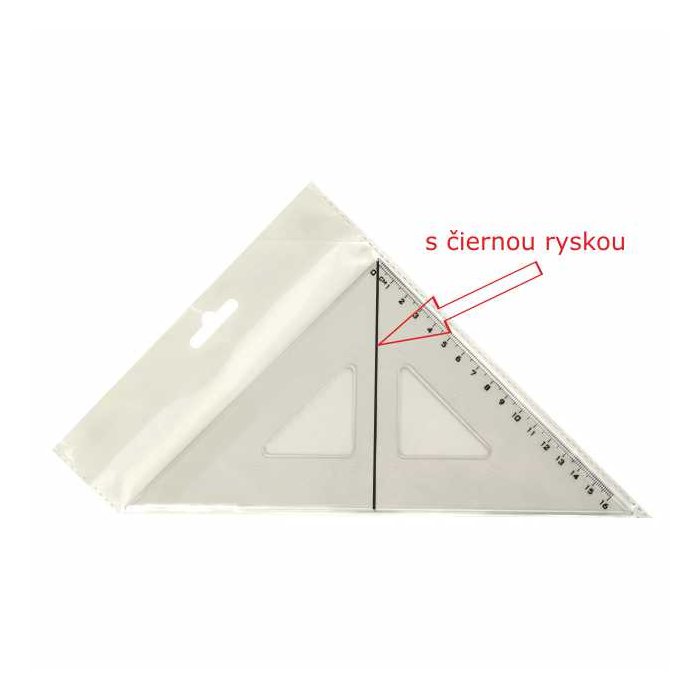 CENTROPEN Geometrie Dreieck 45°, 16 cm - transparent