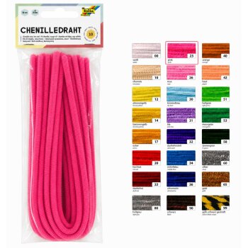 folia Chenilledraht (Pfeifenputzer), pink