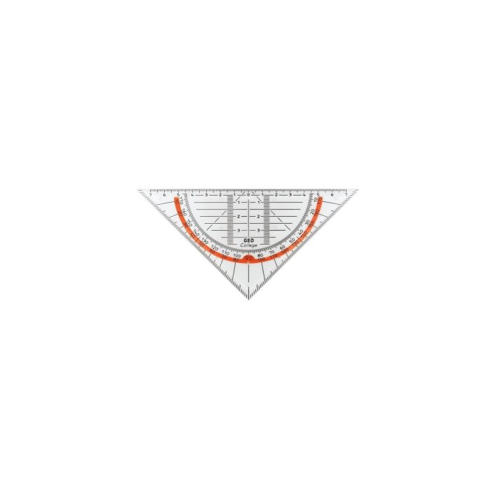 ARISTO GEO College geometrický trojuholník 16 cm, priesvitný (AR23001)