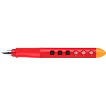 FABER-CASTELL Schul-Füllhalter Scribolino, rot Linkshänder