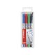 STABILO OHPen universal - fóliové pero - rozpustné vo vode - (M) hrot 1mm - 4 ks - zelená, červená, modrá, čierna