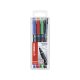 STABILO OHPen universal - fóliové pero - permanentné - (S) hrot 0,4mm - 4 ks - zelená, červená, modrá, čierna