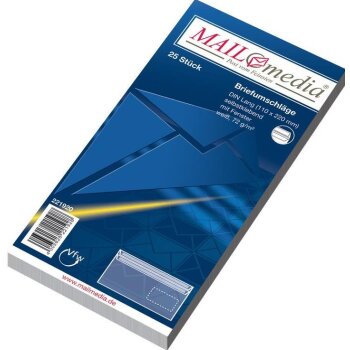 MAILmedia Briefumschlag Offset weiß, DIN Lang, mit...