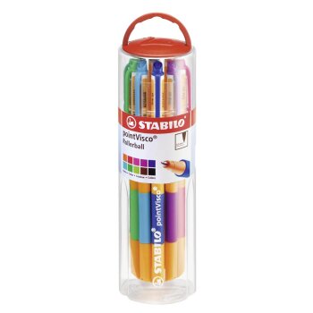 Tintenroller - STABILO pointVisco - 10er Drum - mit 10...