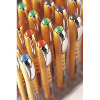 Tintenroller - STABILO worker+ - fein - 4er Pack - grün, rot, blau, schwarz