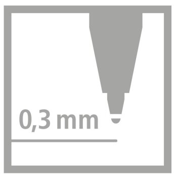 Tintenroller - STABILO worker+ - fein - 4er Pack - grün, rot, blau, schwarz