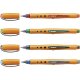 Tintenroller - STABILO worker+ - fein - 4er Pack - grün, rot, blau, schwarz