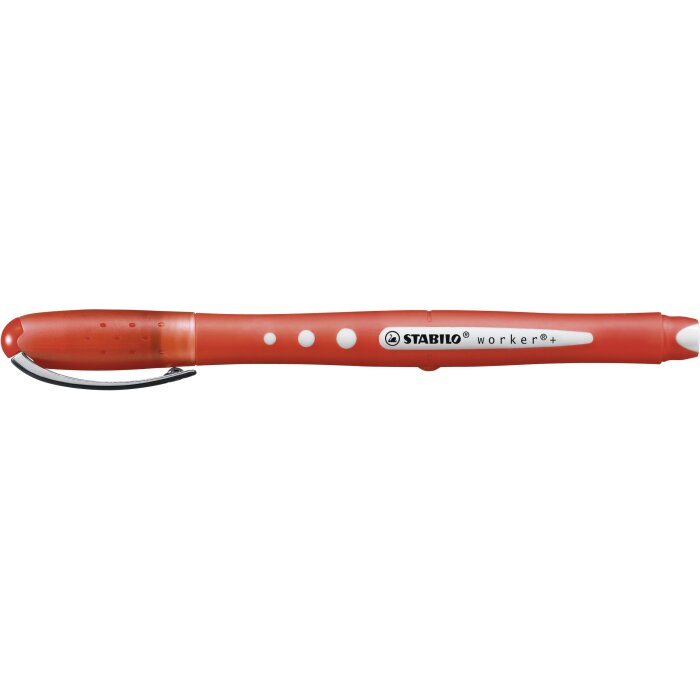 Tintenroller - STABILO worker+ colorful - medium - Einzelstift - rot