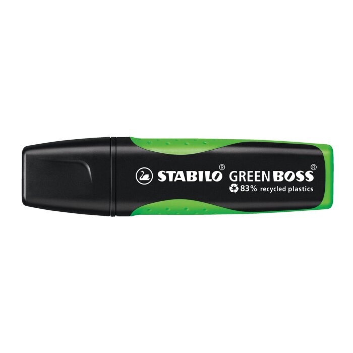 Umweltfreundlicher Textmarker - STABILO GREEN BOSS - Einzelstift - grün