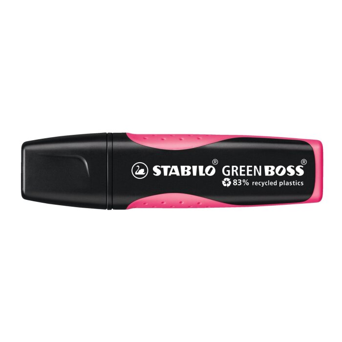 Umweltfreundlicher Textmarker - STABILO GREEN BOSS - Einzelstift - pink