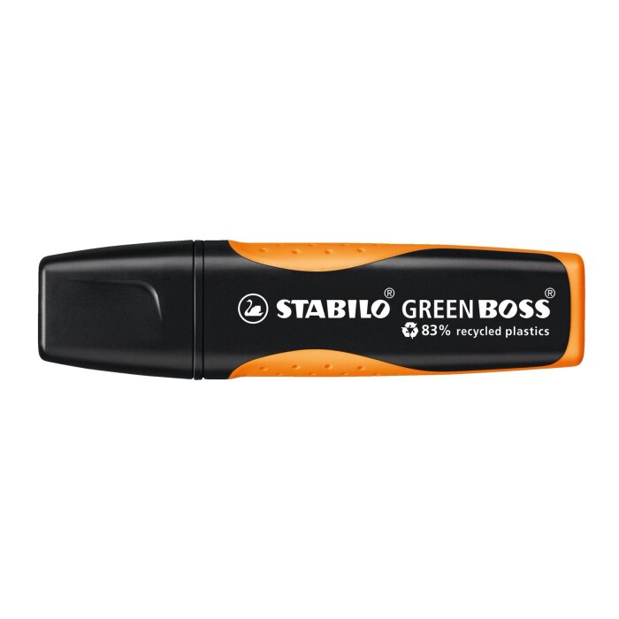 Umweltfreundlicher Textmarker - STABILO GREEN BOSS - Einzelstift - orange