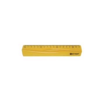 Bestpoint flexibles Lineal 15cm gelb