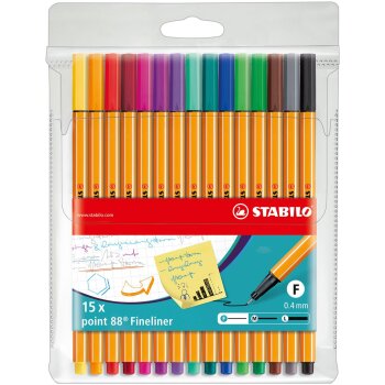 STABILO point 88 - fineliner - 15 ks v...