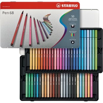 STABILO Pen 68 premium - fixky - Metal Box - 46...