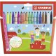 Filzstift - STABILO Trio A-Z - 18er Pack - mit 18 verschiedenen Farben