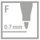 Filzstift - STABILO Trio A-Z - 18er Pack - mit 18 verschiedenen Farben