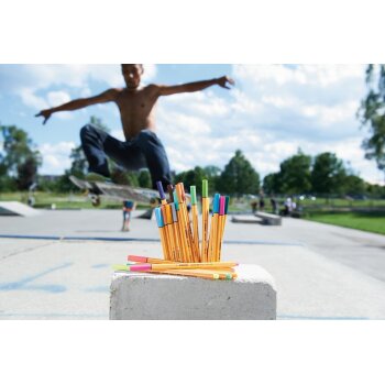 STABILO point 88 Mini fineliner - 18 rôznych farieb vrátane 5 neónových farieb