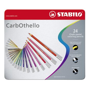 STABILO CarbOthello pastel v ceruzke - 24 ks v kovovom...