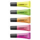 Textmarker - STABILO NEON - 5er Pack - gelb, grün, orange, pink, magenta