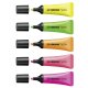 Textmarker - STABILO NEON - 5er Pack - gelb, grün, orange, pink, magenta
