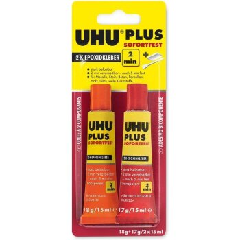 UHU 2-Komponenten-Klebstoff PLUS SOFORTFEST, 35 g in Tube