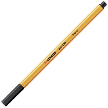 STABILO point 88 - fineliner - Big point Box v náhodných farbách balenia (modrá, červená alebo čierna) - 20 ks v rôznych farbách