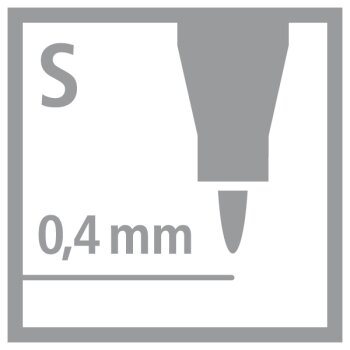 STABILO - Write-4-all - permanentný popisovač - veľmi jemný (S) hrot - samostatný - červený