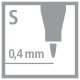STABILO - Write-4-all - permanentný popisovač - veľmi jemný (S) hrot - samostatný - červený