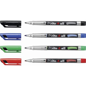 Permanent-Marker - STABILO Write-4-all - medium - 4er Pack - blau, rot, grün, schwarz