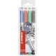 Permanent-Marker - STABILO Write-4-all - medium - 4er Pack - blau, rot, grün, schwarz